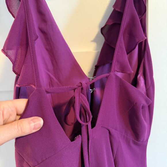 Tobi Queen B Ruffle Skater Dress in Violet, size M - Picture 5 of 6